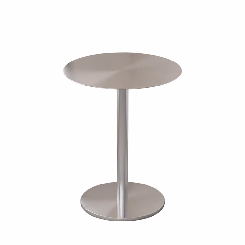 Tavolo commerciale, tavolo per catering, tavolino da caffè, tavolo da bar, tavolo da salotto, tavolo da pranzo, tavolo da ristorante, tavolo rotondo in acciaio inox 60x75cm 【BXG-BY60】