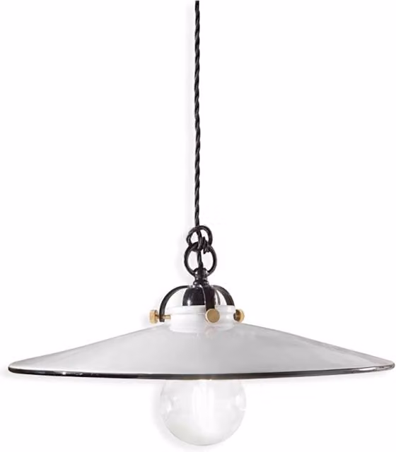 Lampadario Classico Asti Ottone E Ceramica Nero 1 Luce E27