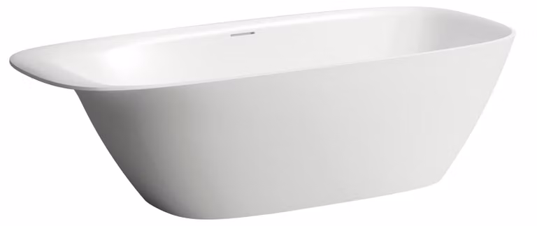LAUFEN INO Baignoire 1800x800x520 en pose libre ovale blanche avec appui-tête, H2303020000001, H2303020000001