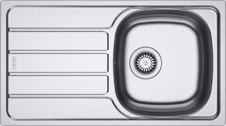 FRANKE lavello SPARK SKL 611-78 acciaio inox LEINEN cestello scolapasta con funzionamento manuale / Lavello in acciaio inox / Lavello da appoggio