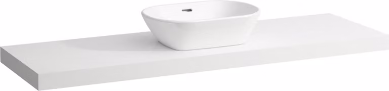 LAUFEN LANI Plan de toilette, une découpe au centre, 1570x495x65mm, H4046911122601, H4046911122601