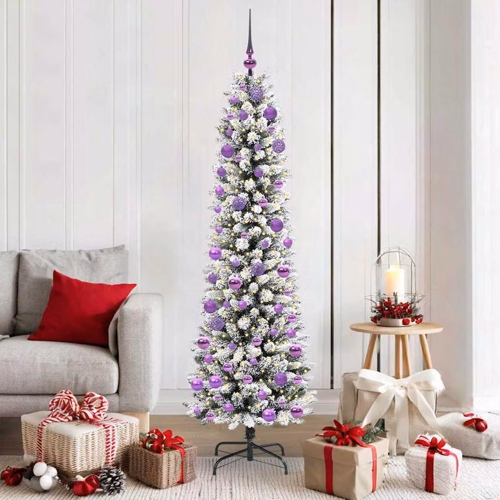 Maison Exclusive - Albero di Natale artificiale, colore bianco, altezza 180 cm
