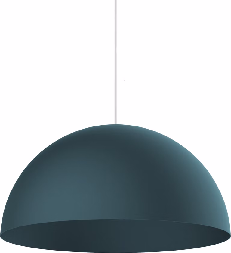 CASSIS lampada a sospensione, 1XE27, max. 42 W, metallo, blu mediterraneo, D40 cm