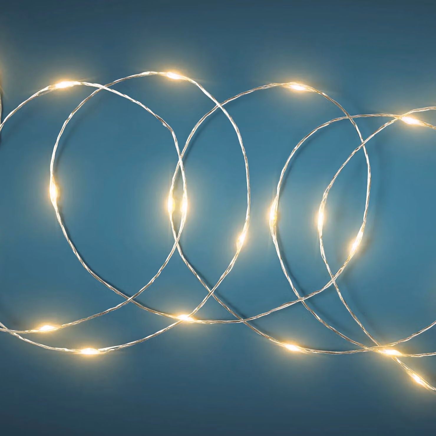 Dictrolux Catena Luminosa con 1000 Microled Bianco Caldo, Lunghezza: 50 m