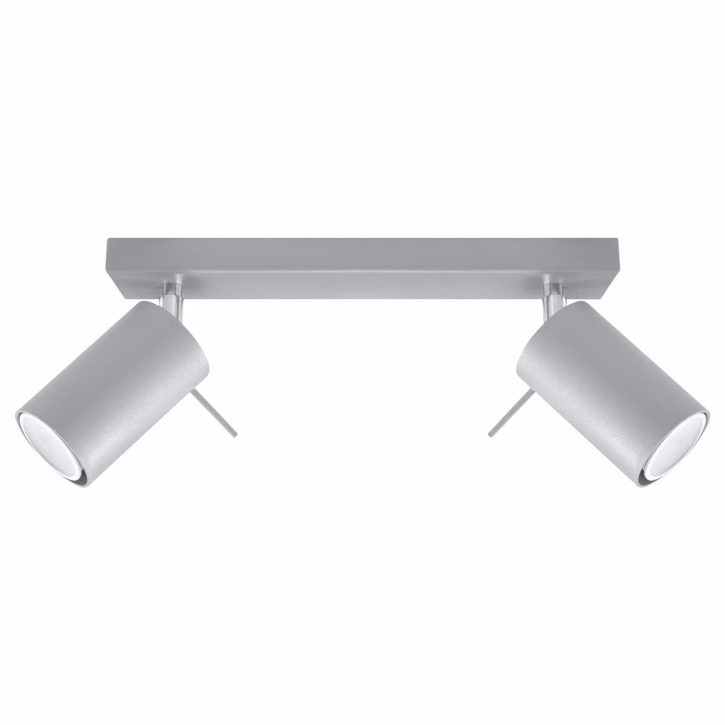Lampada da soffitto RING 2 grigio 2xGU10 10W acciaio 16x6x30cm Sollux Lighting