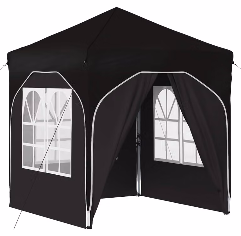 Tenda per feste a pop-up 192 x 192 x 245 cm Nero