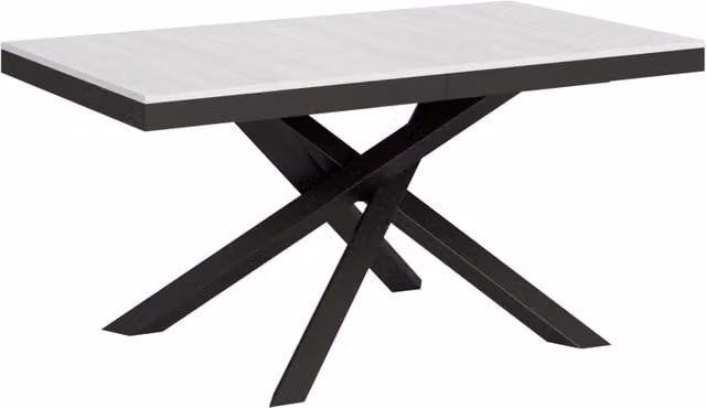 Tavolo da pranzo allungabile Volantis Evolution GIORDANOSHOP Bianco Frassino L/P/H: 160-264 x 90 x 80 cm