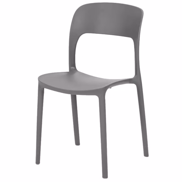 Set di 4 sedie SOUTH BEACH in polipropilene grigio