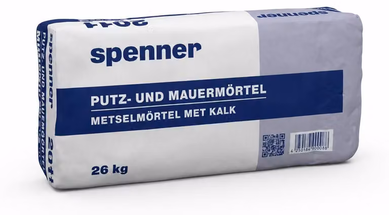 Spenner Putz- und Mauermörtel 25kg - für Innen- und Außenbereich, auch für Feuchträume geeignet