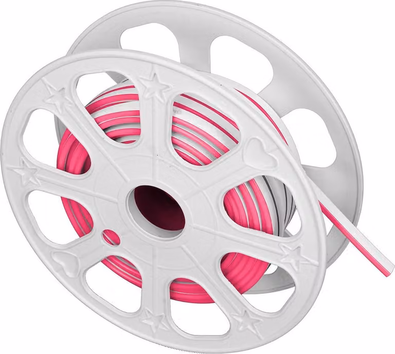 Striscia LED Neon Flex rosa 12V 25m IP65 EKO FLEX Eko-Light