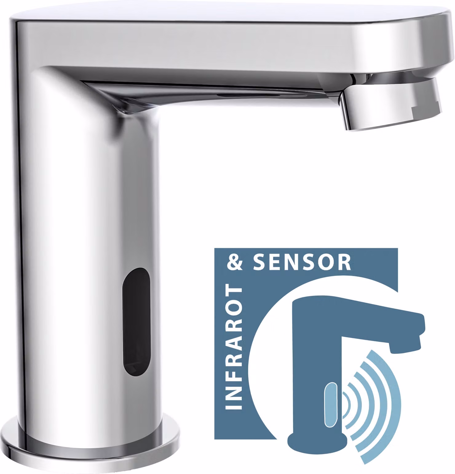 Miscelatore per lavabo SCHÜTTE VITAL, miscelatore con sensore, miscelatore per lavabo, cromo