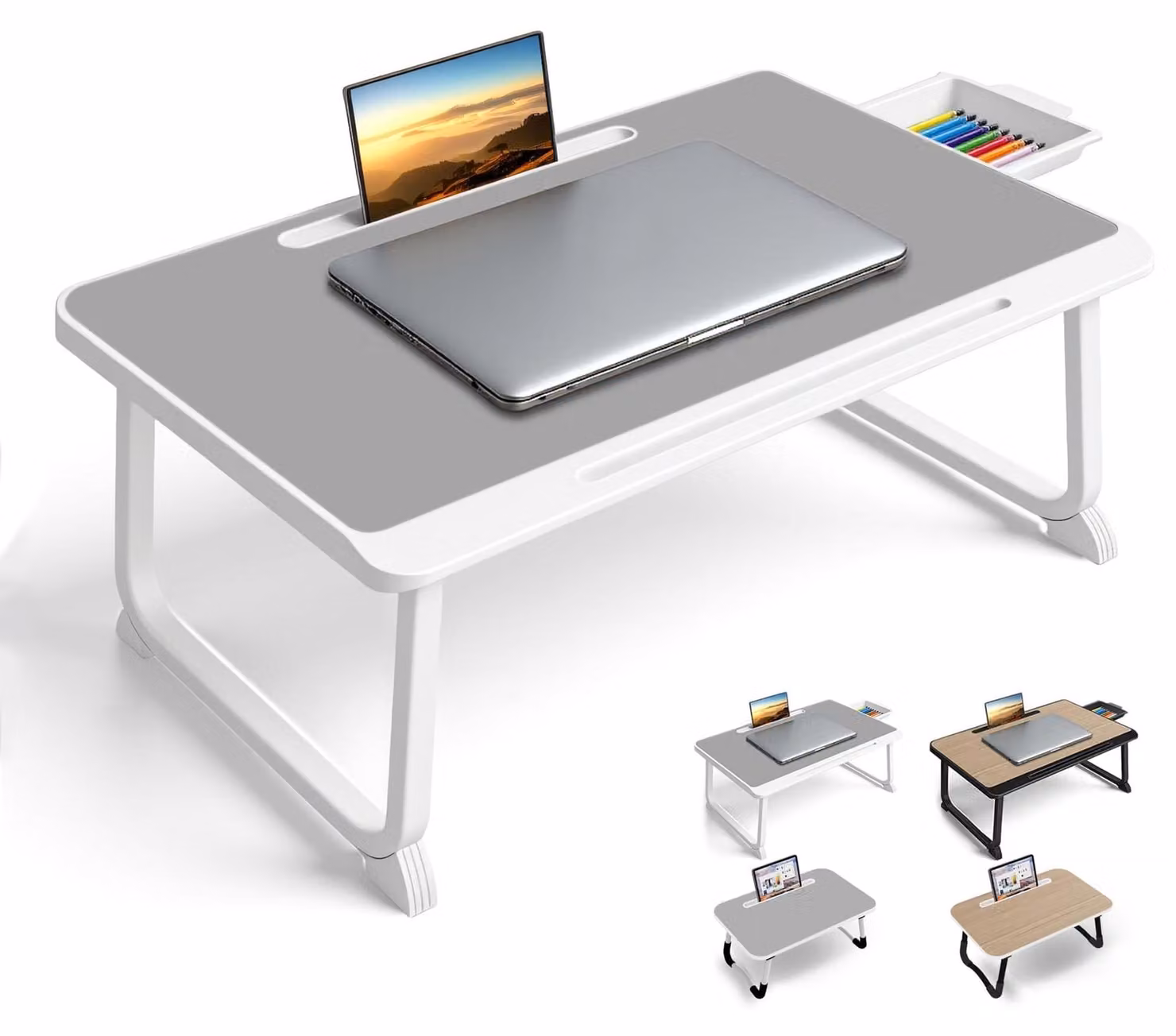 Tavolo multifunzionale e compatto per laptop, ideale per la casa