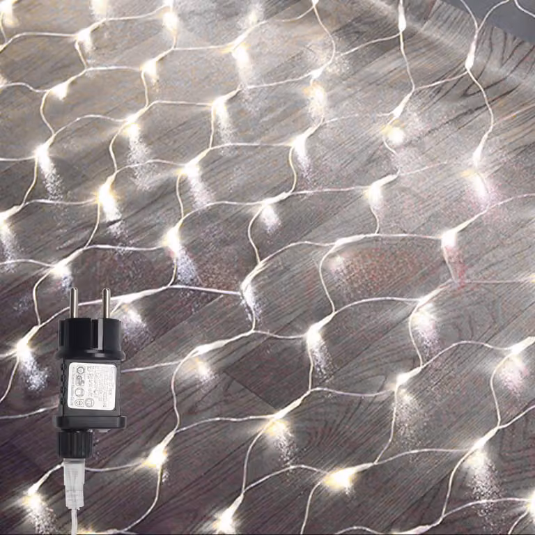 Jayseuw LED luci fiabesche 4,5x1,6 m 300 LED 8 modalità luci fiabesche per interni Natale festa giardino decorazione bianco freddo