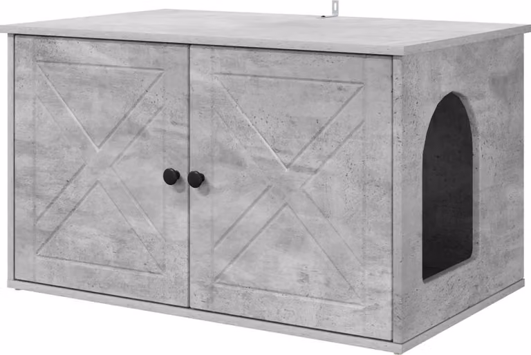 Casa per Gatti Calcestruzzo 85 x 55 x 50 cm Legno multistrato