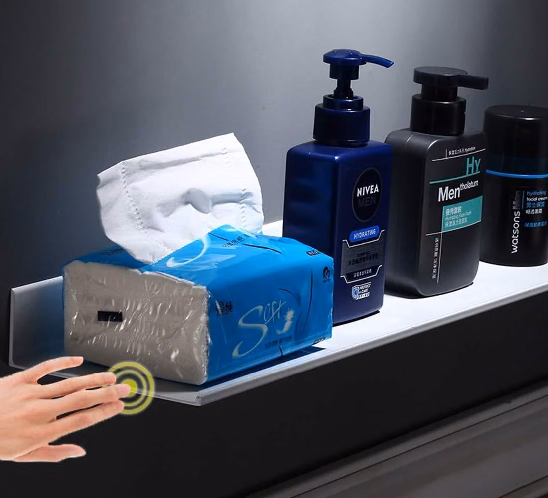Omgoods - Mensola a parete in alluminio con finitura resistente alla ruggine