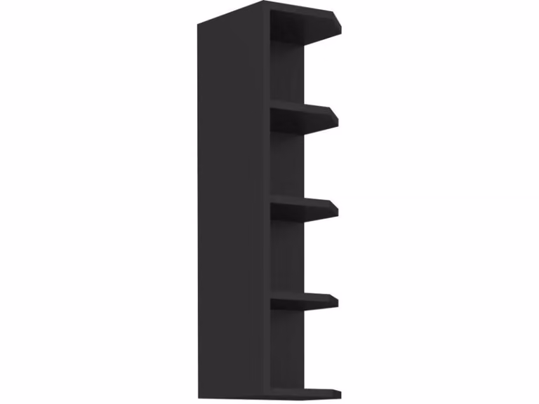 Mobile alto angolare SAJU - larghezza 30 cm, nero