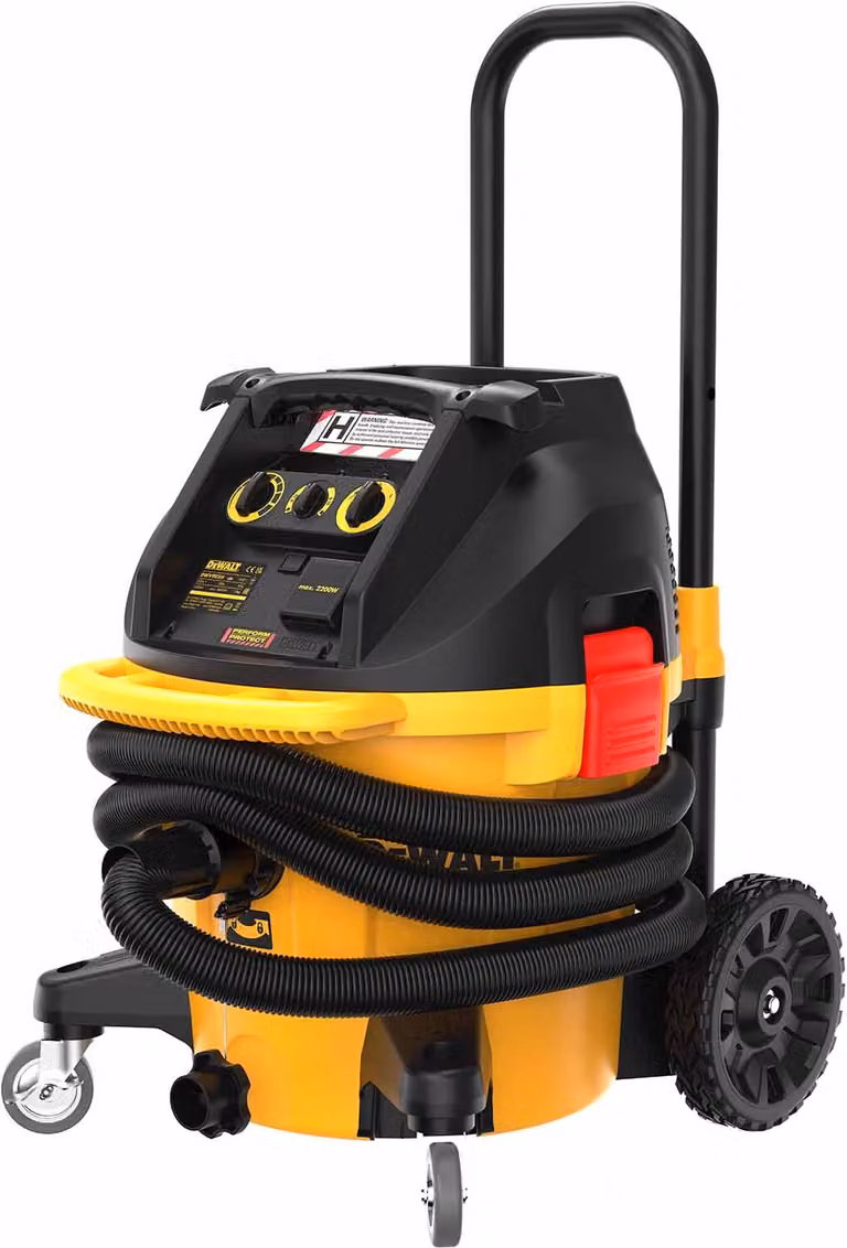 DeWALT DWV905H-QS - Aspirapolvere industriale per uso umido e a secco, classe H