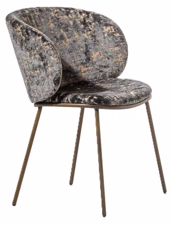Stilvoller Esszimmer Textilstuhl Designer Polsterstühle Sitzstühle