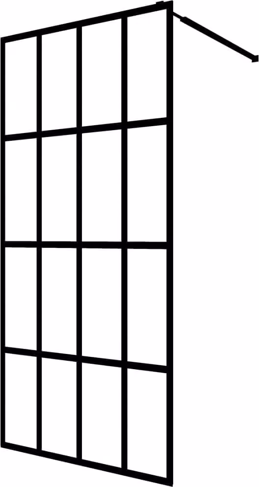 Cabina Doccia con Vetro Temperato Trasparente 90x195 cm