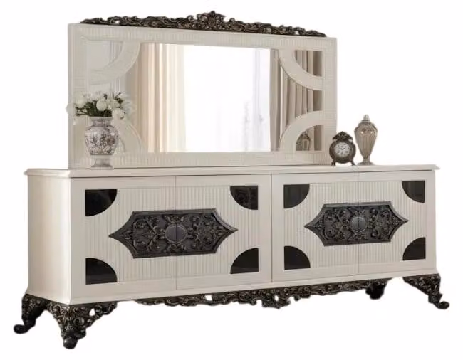 Credenza classica con specchio per ambienti luminosi