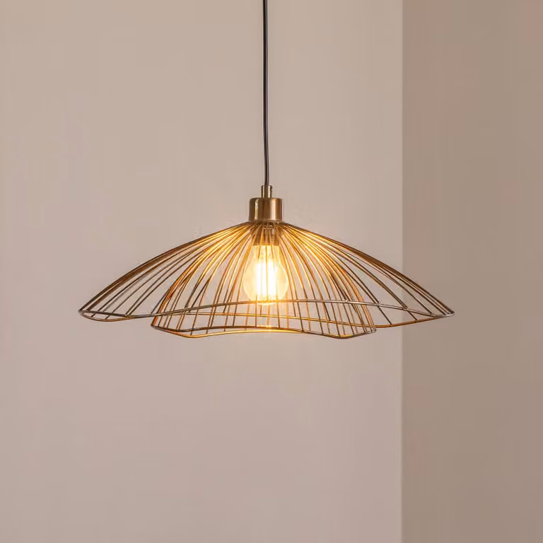 Lampada a sospensione Tel Opviq, dimmerabile, Bronzo / Ottone antico, Soggiorno / Sala da pranzo, Metallo, Lampada a sospensione