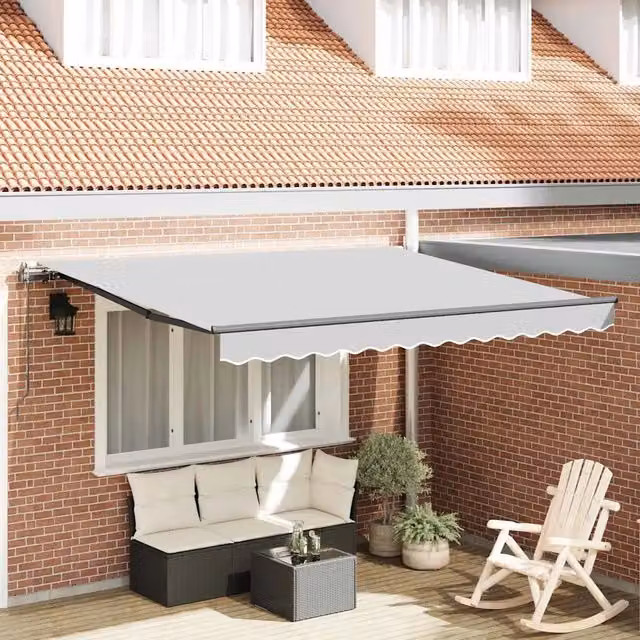 Tenda da Sole Antracite 3,5 x 2,5 m Metallo 313250