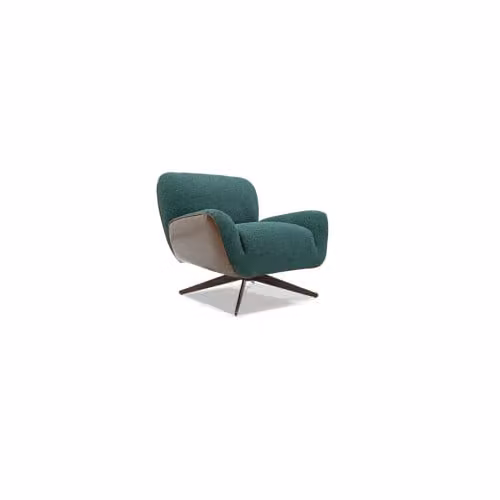 Poltrona Bloom moderna fissa o girevole Cubo Rosso