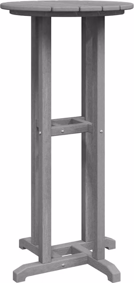Tavolo da bar Grigio chiaro 55 x 55 x 107 cm Polietilene