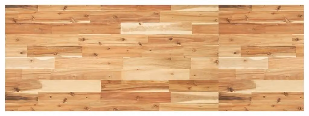 Top per lavabo in legno massello, dimensioni 140 x 50 cm
