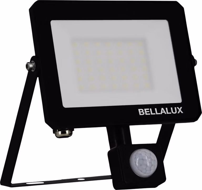 Proiettore LED BELLALUX, 30 W, 4000 K, 2700 lm, bianco neutro, IP65, con sensore di movimento, nero