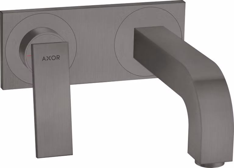hansgrohe AXOR Citterio Mitigeur de lavabo, encastré, saillie 220mm, garniture découlement non verrouillable, avec plaque, 39119340, 39119340