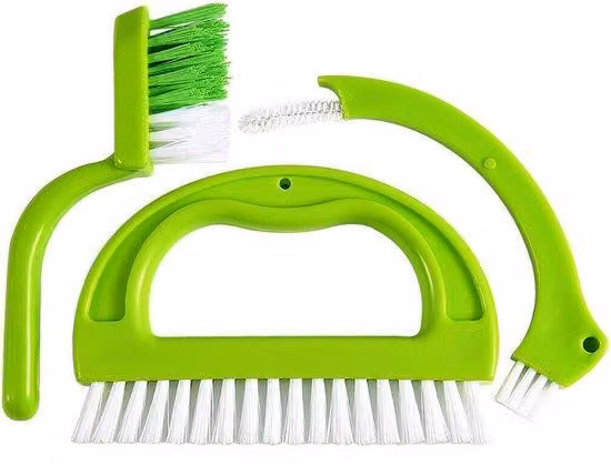 Spazzola tre in uno per bagno e cucina in plastica