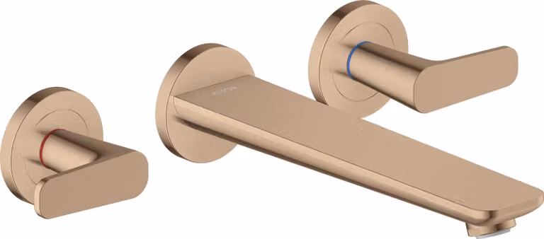 hansgrohe AXOR Citterio C Robinetterie de baignoire 3 trous encastrée pour montage mural, 1 consommateur, 49482300, 49482300