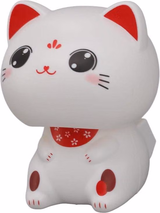 Mini statuetta di gatto solare portafortuna per auto