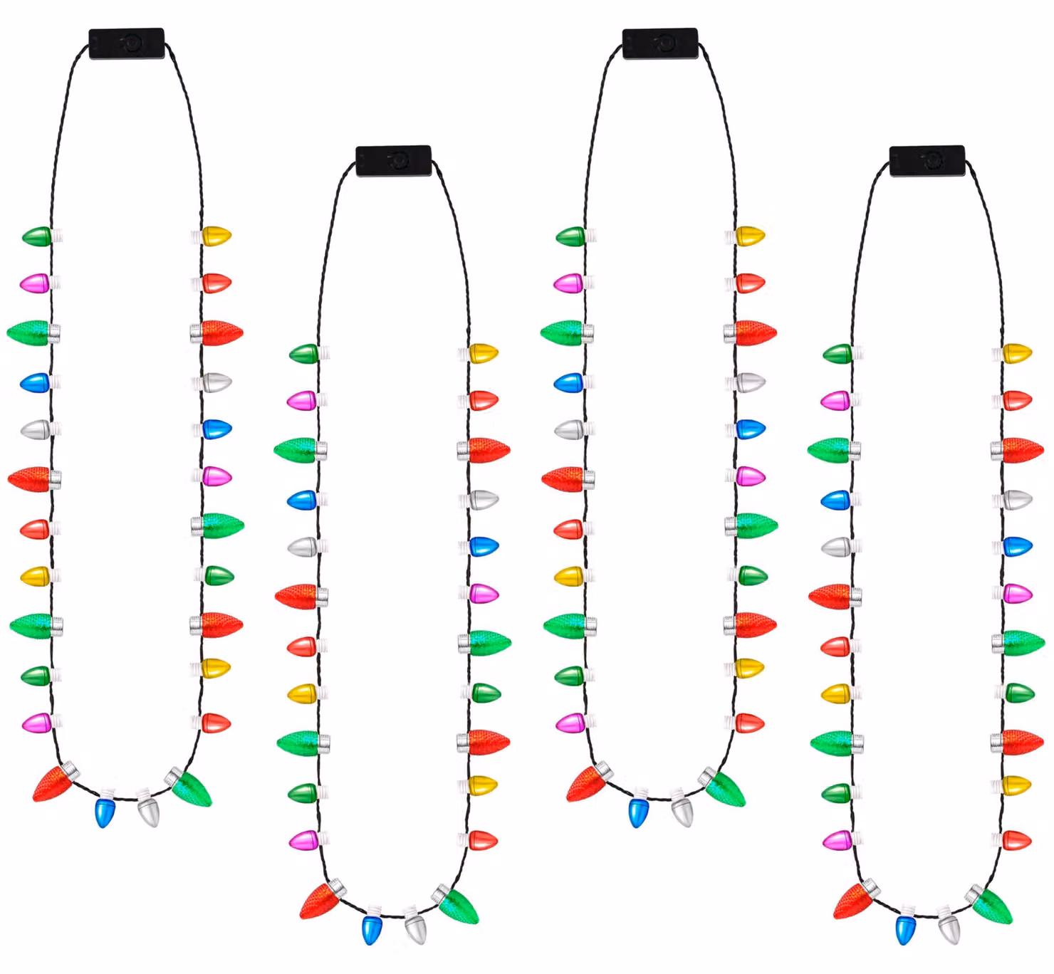 12 catene luminose a LED mini, lunghezza 45 cm, 26 lampadine, 3 modalità