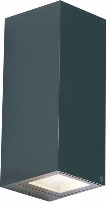 Applique moderna verde scuro a 2 luci, GU10, 70 mm, IP54, Baleno