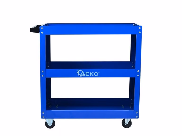 GEKO Carrello portautensili mobile per officina JS-17A, 3 ripiani G10824