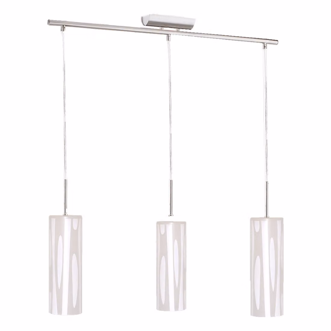 Lampada a sospensione SOLEI, 3 attacchi E27/40W, finitura bianco opaco, L: 700, B: 138, H: 1100, Dimmerabile