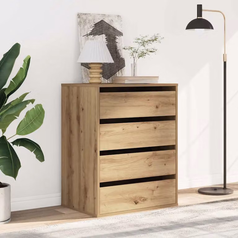 Cassettiera Angolare vidaXL in Rovere Artigianale Marrone, L 60 cm x P 41 cm x H 76 cm