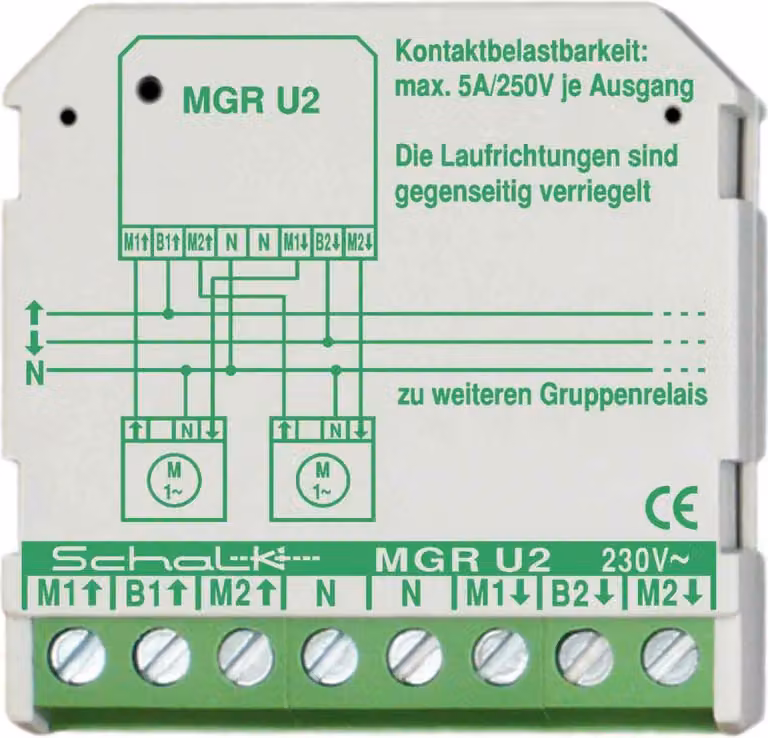 Relè gruppo motore Schalk 230VAC,2W,5A MGR U2