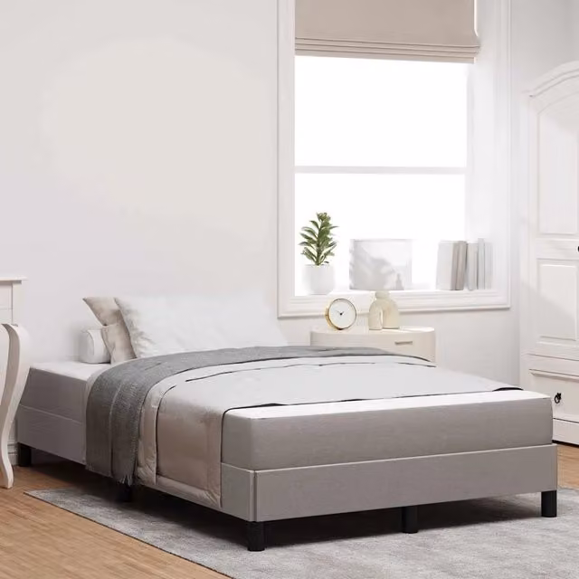 Letto a molle vidaXL con tasche individuali in tessuto beige o grigio L/P/H: 120 x 200 x 25 cm – 1