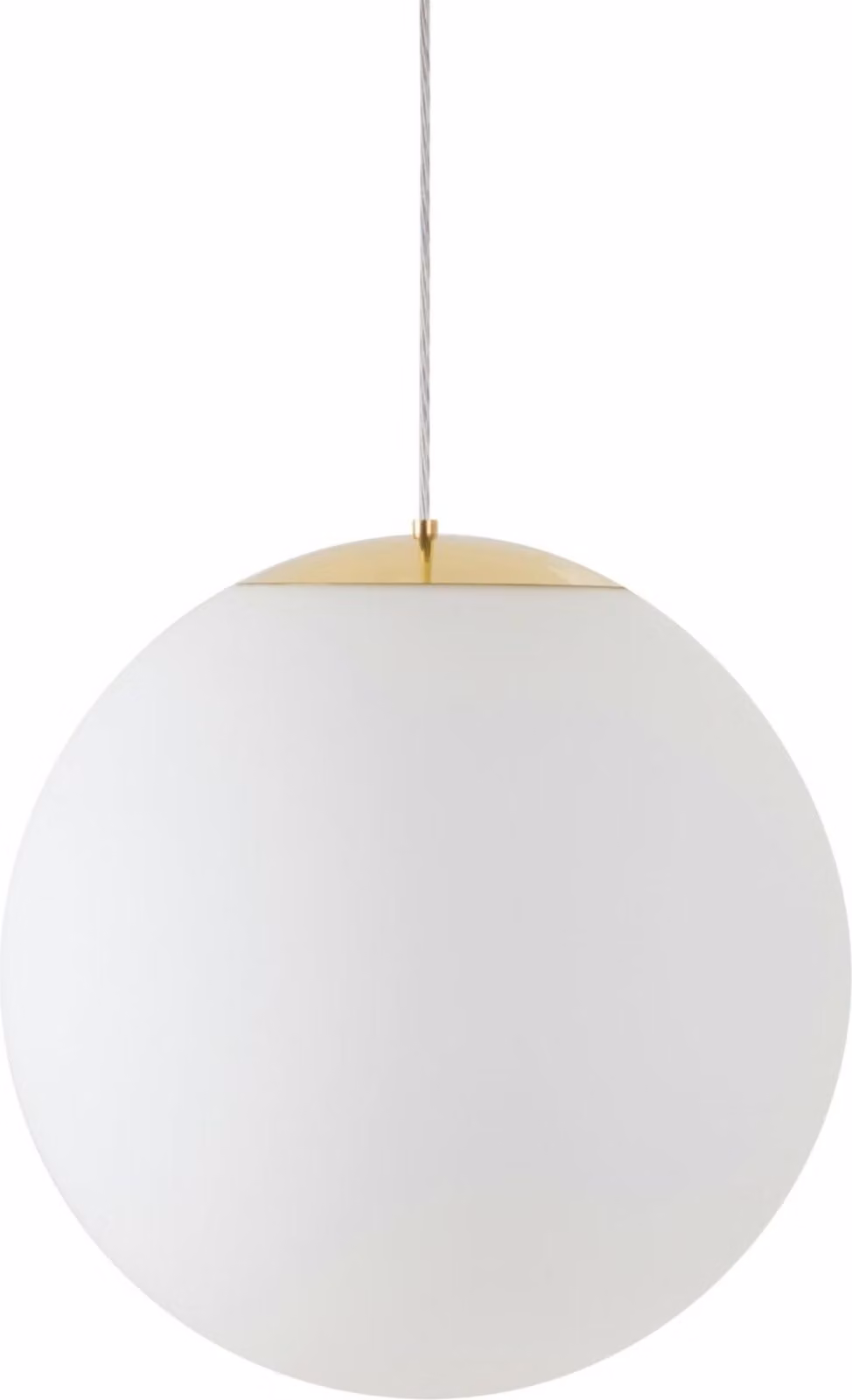 OSMONT ADR62724 ADRIA S4 HP apparecchio a sospensione in vetro ottone lucido / bianco IP40 4000 K 59W LED