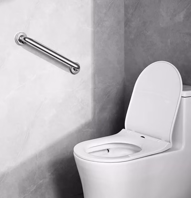 maniglione da bagno in acciaio inox da 30 cm - maniglie di sicurezza per anziani - maniglia di sostegno per uscire dalla vasca da bagno - maniglione a parete per il box doccia o per i gradini - robusta maniglia da bagno