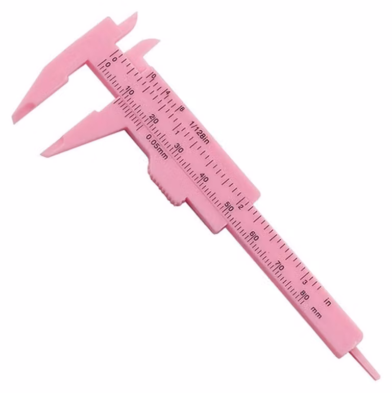 Calibro in plastica da 0 a 80 mm per misurazioni di precisione