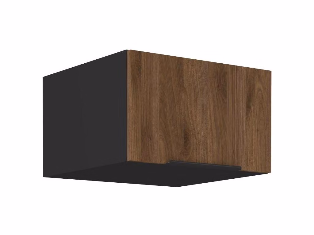 Cappa profonda TOVA - larghezza 60 cm, noce okapi / nero