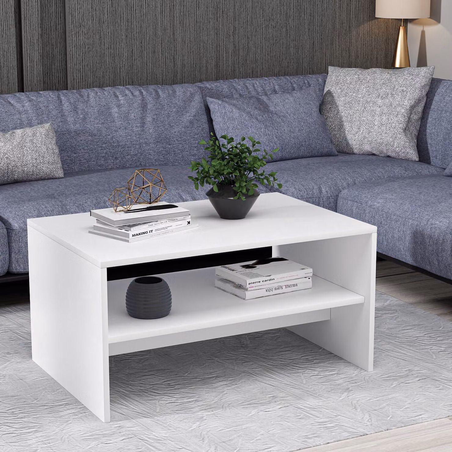 Skye Decor, Apollon - White, tavolini, bianco, 90 x 46,8 x 45 cm