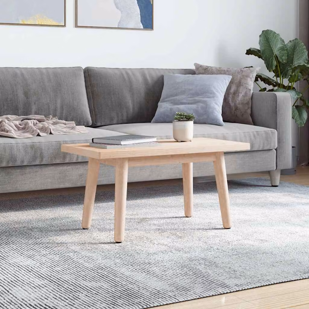 vidaXL Piano Tavolo 80x40x2,5 cm Legno Massello di Pino Rettangolare
