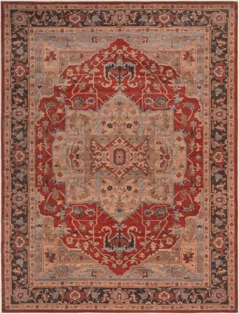 Tappeto Sami rosso stile orientale lavabile e antiscivolo L: 280 cm, P: 200 cm