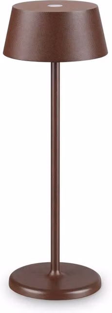 Ideal Lux Pure Lampada da Tavolo LED Outdoor Dimmerabile Ricaricabile in Metallo per Giardino e Terrazzo