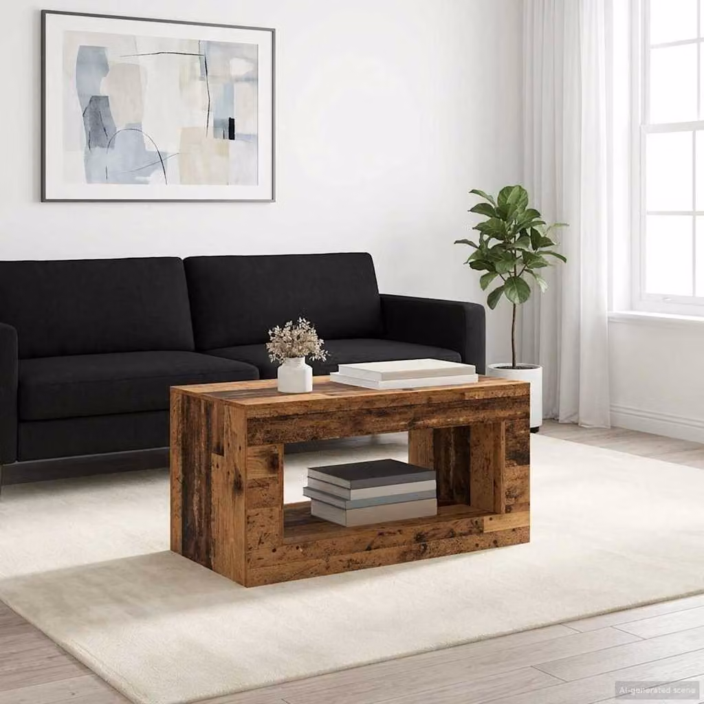 Tavolo moderno in legno color marrone per soggiorno o ufficio casa vidaXL